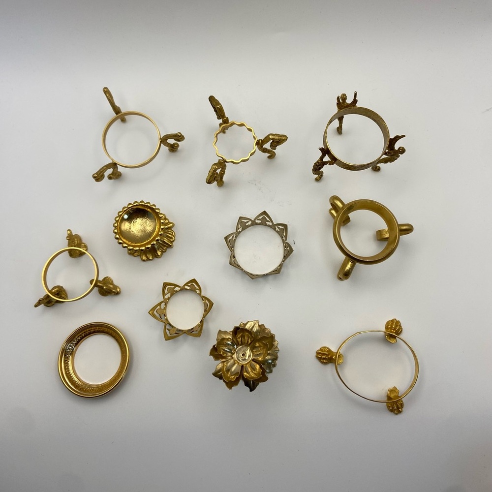 SOLD Vintage Brass Egg Stands